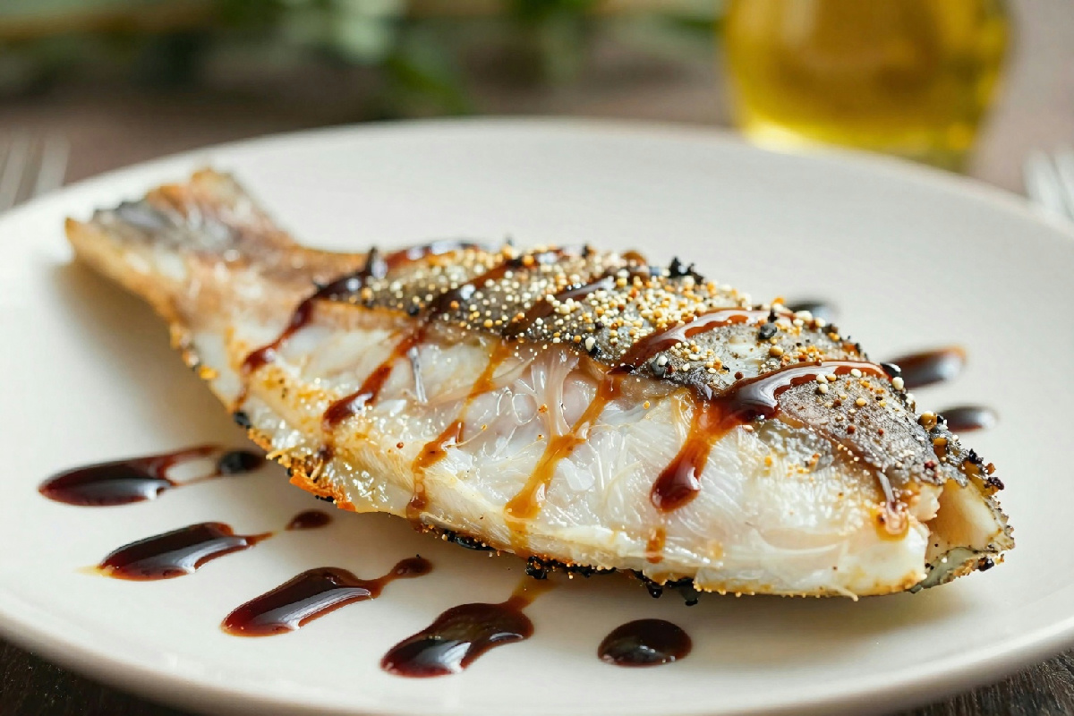 Non è solo un pesce al forno: il rombo con aceto balsamico di Modena diventa un capolavoro in tavola